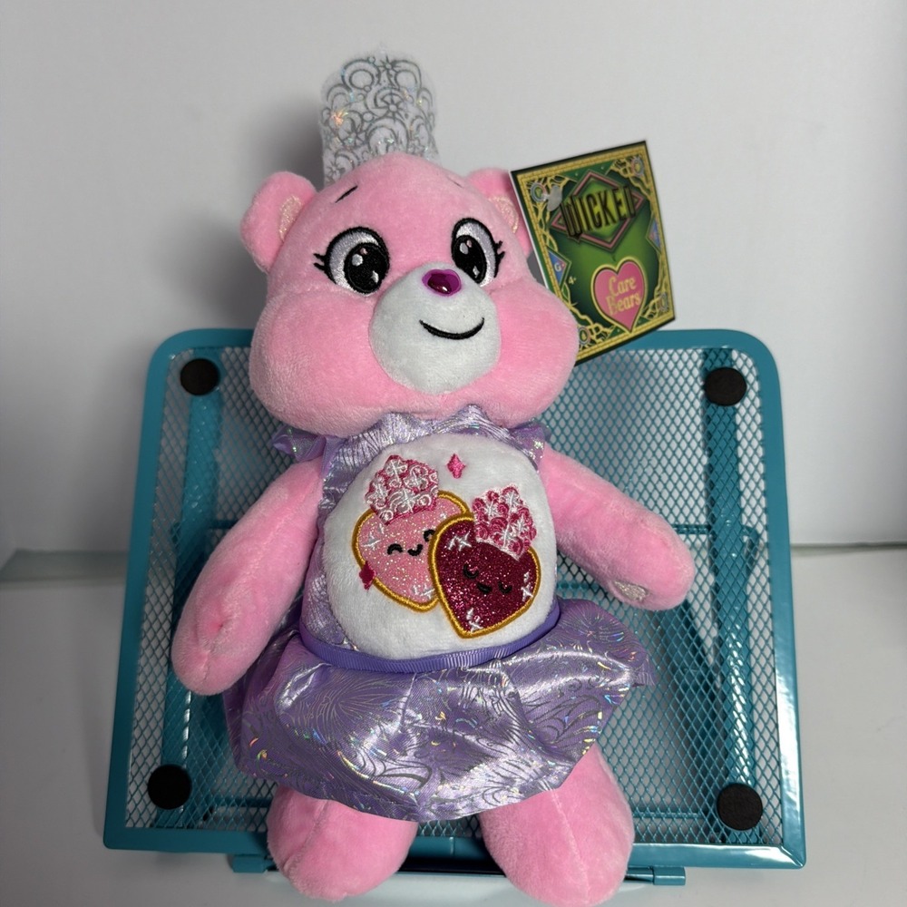 Wicked X Care Bears~Love-A-Lot Bear as Glinda ~ 8" Limited Edition Purple Dress